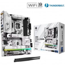 Motherboard AsRock Z890 Steel Legend WiFi WHITE, LGA1851, DDR5, PCIe 5.0 e Wi-Fi 7