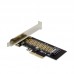 Conversor OEM ST534: PCIe x4 para M.2 NVMe, SSD 2230/42/60/80, Low Profile