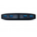 Hub TP-Link UH400: 4 Portas USB 3.2 Gen 1, 5000 Mbit/s, Preto, Indicadores LED
