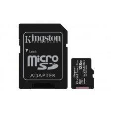 Cartão de Memória Kingston MicroSDXC 128GB C10 UHS-I, Leitura 100MB/s, Adaptador Cartão de Memória Kingston MicroSDXC 128GB C10 UHS-I, Leitura 100MB/s, Adaptador