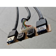 Placa Frontal OEM para PC PC9-17301, USB 3.0, Audio e Combo Jack Placa Frontal OEM para PC PC9-17301, USB 3.0, Audio e Combo Jack