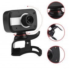 Webcam Flex.OEM 720p 1MP USB c/ Microfone e Grampo