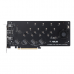 Placa Adaptadora Asus 90MC08A0-M0EAY0 Hyper M.2 x16 Gen 4, PCIe 4.0, M.2, 256 Gbit/s, Refrigeração Ativa