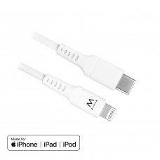 Cabo Ewent EW9915: Lightning para USB-C, 1m, Branco, Certificado Apple MFI Cabo Ewent EW9915: Lightning para USB-C, 1m, Branco, Certificado Apple MFI