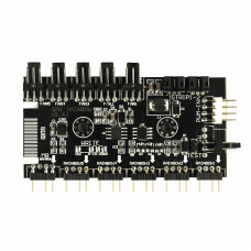 Controlador de Ventiladores Gamemax RAINBOW+PWM V1.61 com Iluminação ARGB Controlador de Ventiladores Gamemax RAINBOW+PWM V1.61 com Iluminação ARGB