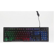 Teclado INSYS USB Gaming Pro MT7-K9320 Rainbow Backlit FR/AR