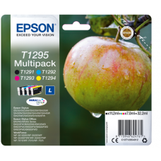 Tinteiro Epson T1295 Multipack Original: Preto/Ciano/Magenta/Amarelo, DURABrite Ultra