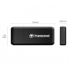 Leitor Cartões Ext USB 3.1 TRANSCEND RDF5 Black