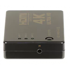 Comutador HDMI OEM 019-1222: 3 Entradas, 1 Saída, 4K UHD, Controlo Remoto