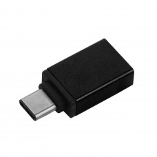 Adaptador Coolbox COO-UCM2U3A: USB-C Macho para USB 3.0 Fêmea, Preto, 5 Gbit/s, Plug and Play