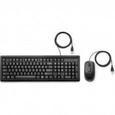 Kit Teclado e Rato HP 160 com Fios, 107 Teclas, 1000 DPI