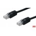Cabo de Rede OEM Cat.5E UTP 1m RJ45 - Flexível, Preto Cabo de Rede OEM Cat.5E UTP 1m RJ45 - Flexível, Preto