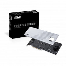 Placa Adaptadora Asus 90MC08A0-M0EAY0 Hyper M.2 x16 Gen 4, PCIe 4.0, M.2, 256 Gbit/s, Refrigeração Ativa