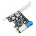 Contr. PCIe 1x USB3.0 1x molex FH