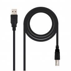 Cabo USB 2.0 NanoCable 10.01.0103-BK, 1.8m, A/M c/ B/M - Conexão e Fiabilidade