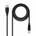 Cabo USB 2.0 NanoCable 10.01.0103-BK, 1.8m, A/M c/ B/M - Conexão e Fiabilidade