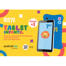 Tablet INSYS PR3-T704 7p, Android 11 (Go Edition), 2GB RAM, 32GB, Azul Tablet INSYS PR3-T704 7p, Android 11 (Go Edition), 2GB RAM, 32GB, Azul
