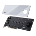 Placa Adaptadora Asus 90MC08A0-M0EAY0 Hyper M.2 x16 Gen 4, PCIe 4.0, M.2, 256 Gbit/s, Refrigeração Ativa