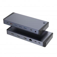 Docking Station USB-C 13-em-1 Flex.OEM IH5-009: Thunderbolt 4, Multi-Portas, 4K