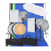 Kit de Iluminação para Fotografia INSYS SJ4-005: 5 Fundos, Softboxes, Refletores e Tripés Ajustáveis