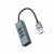 Hub USB 3.2 Gen 1 NanoCable, 4 Portas USB 3.2 Gen 1 Tipo A, Cinzento, 10cm sem_imagem