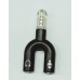 Adaptador Jack 3.5mm OEM, 2xJack Fêmea para 1xJack Macho 3.5mm, 15cm