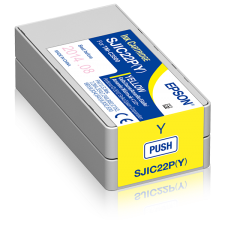 Epson TM-C3500 Amarelo Tinteiro, 32ml, Pigmento, Original, SJIC22P(Y)