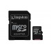 Cartão Mem MicroSD 128GB C10 Kingston Canvas