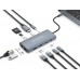 Docking USB-C Conceptronic 9-em-1 com HDMI, Ethernet, USB 3.0 e Leitor de Cartões Docking USB-C Conceptronic 9-em-1 com HDMI, Ethernet, USB 3.0 e Leitor de Cartões