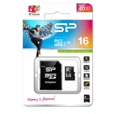 Cartão Mem MicroSDHC 16GB C10 Silicon Power