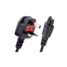 Cabo de Alimentação OEM UK - IEC C5 (Mickey), 1.8m para Portáteis Cabo de Alimentação OEM UK - IEC C5 (Mickey), 1.8m para Portáteis