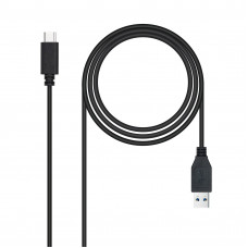 Cabo NanoCable USB-C para USB-A 2m - 10 Gbps, 3A - Preto