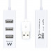Hub EWENT EW1122: 4 Portas USB 2.0, Branco, Plug and Play, Interface USB 2.0 Hub EWENT EW1122: 4 Portas USB 2.0, Branco, Plug and Play, Interface USB 2.0