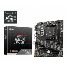 Motherboard MSI A520M PRO, AM4, DDR4, Micro-ATX, Gigabit LAN