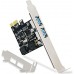 Controladora PCIe x1 USB3.2 Gen1 - 2 portas (Low profile + Full height)