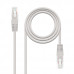 Cabo de Rede NANOCABLE Cat.6 5m Cinzento U/UTP - Conectores RJ45 e AWG24