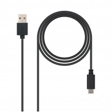 Cabo USB NanoCable 10.01.2101 1m USB-C/USB-A 3A Preto