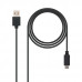 Cabo USB NanoCable 10.01.2101 1m USB-C/USB-A 3A Preto