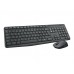 Teclado Logitech MK235: Wireless, Português, Resistente a Derrames, Cinzento