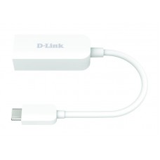 Adaptador de Rede D-Link DUB-E250 USB-C, Gigabit Ethernet, Branco