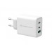 Carregador Conceptronic ALTHEA12W: 65W, Triplo USB, Carregamento Rápido, GaN Carregador Conceptronic ALTHEA12W: 65W, Triplo USB, Carregamento Rápido, GaN
