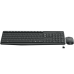 Teclado Logitech MK235: Wireless, Português, Resistente a Derrames, Cinzento