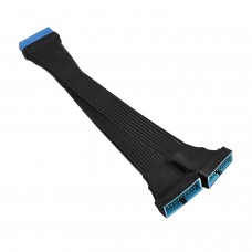 Cabo USB 3.0 OEM, Splitter Y, 1x para 2x, 15cm, USB-Y-16