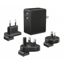 Carregador Trust 22194: Dual USB, 24W, Proteção contra Sobrecarga, Carregamento Rápido