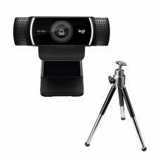 Webcam Logitech C922 Pro Stream, Full HD, 60fps, USB, Preto