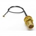 Cabo OEM CB-PIGTAILSMA: Pigtail Wi-Fi MHF-RP-SMA Dual Band, 25cm, Preto