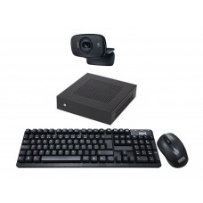 Kit INSYS Video Conferencia: PC, Webcam, Microfone, Teclado e Rato Wireless