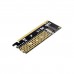 Conversor OEM ST529: PCIe 4.0 x16 para M.2 NVMe, Suporte Gen4/3/2, Instalação Fácil, 1x Slot M.2