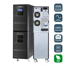 UPS Phasak Gate Pro Online 6000VA/5400W - Proteção de Energia, Onda Pura, SNMP