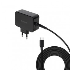 Carregador TooQ TQLC-USBCGAN65PD: USB-C, 65W, GaN, Compatível com Portátil